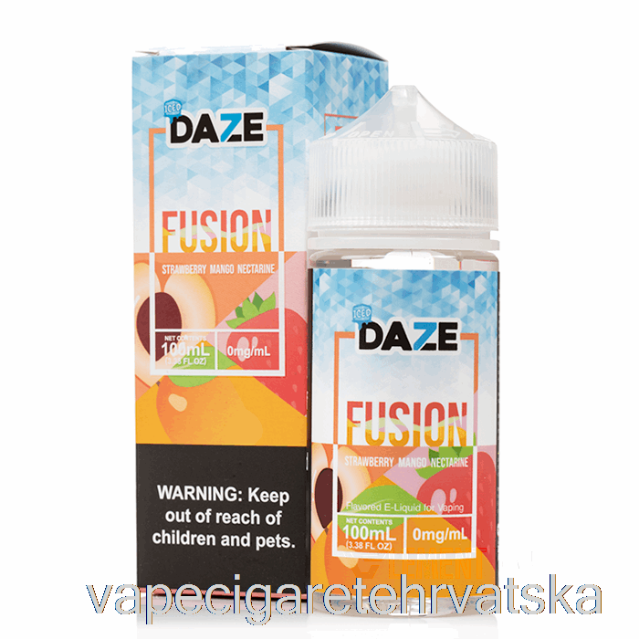 Vape Hrvatska Ledena Jagoda Mango Nektarina - 7 Daze Fusion - 100ml 6mg